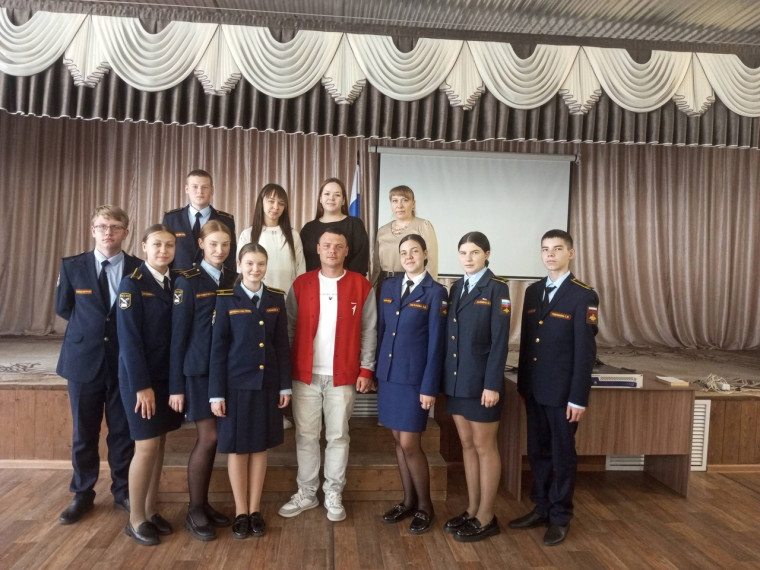 Встреча с активистами школы.